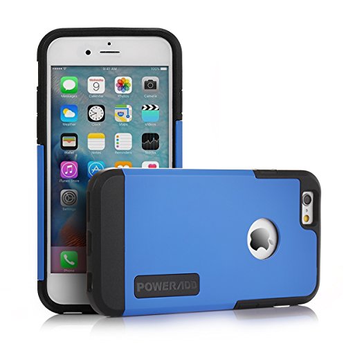iPhone 6S Case, Poweradd Apple iPhone 6 6S Case with Double Layer Shock Absorbing Soft Interior Hard Blue Case for iPhone 6 6S (4.7