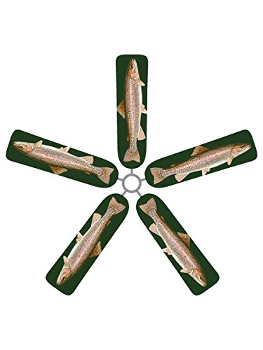 Algopix Similar Product 4 - Fan Blade Designs Rainbow Trout Ceiling