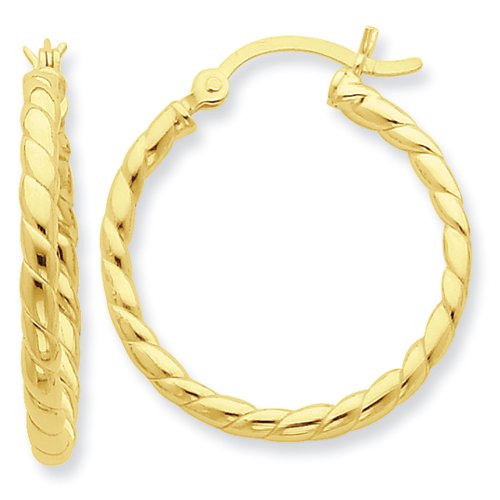 Algopix Similar Product 10 - Sterling Silver Goldflashed Twist 25mm