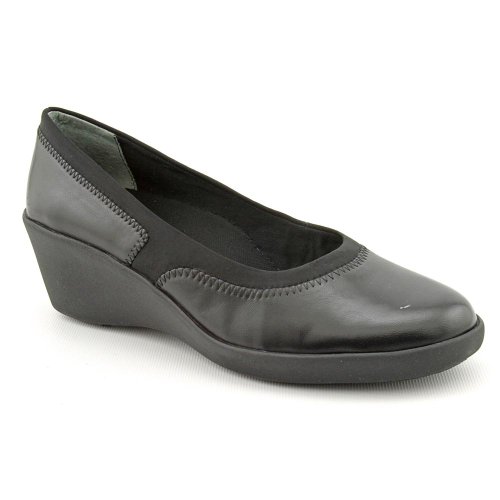 

Easy Spirit Farina Womens Size 10 Black Leather Wedges Heels Shoes