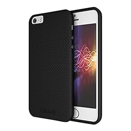 iPhone SE Case, Crave Grip Guard Protection Series Case for iPhone 5 / 5s / SE - Black