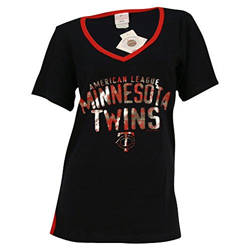 Women's Minnesota Twins Fan V-Neck T-Shirt