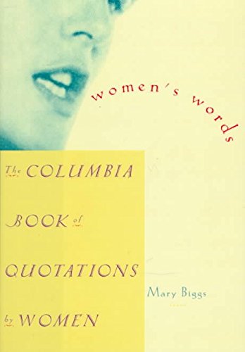 Women's Words by Mary Biggs