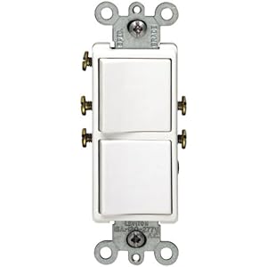 Single Pole Duplex Switch White Leviton - Wall Light ... leviton single pole light switch diagram 