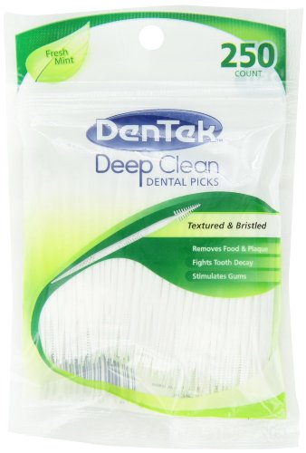 Dentek Deep Clean Dental Picks Fresh Mint, 250 Ct (Pack of 2)