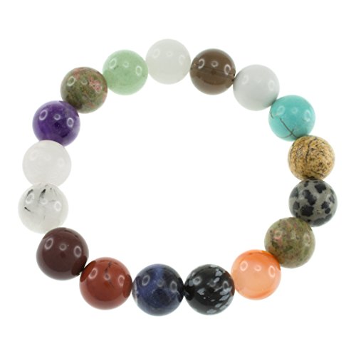 Algopix Similar Product 2 - Multi-gemstone Stretch Bracelet