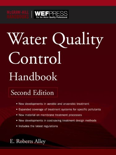 Water Quality Control Handbook, Second Edition (McGraw-Hill Handbooks) by E. Roberts Alley
