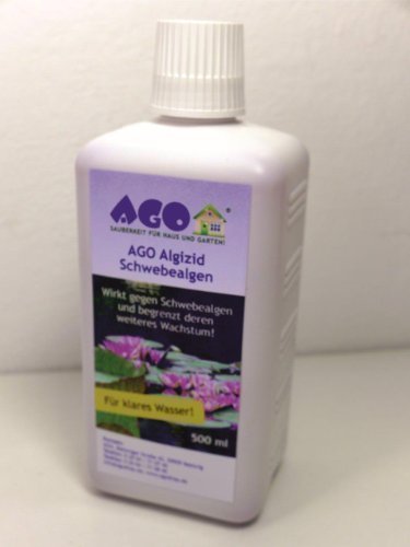 AGO Algizid Schwebealgen 500ml für bis zu 10.000 l Teichwasser garten