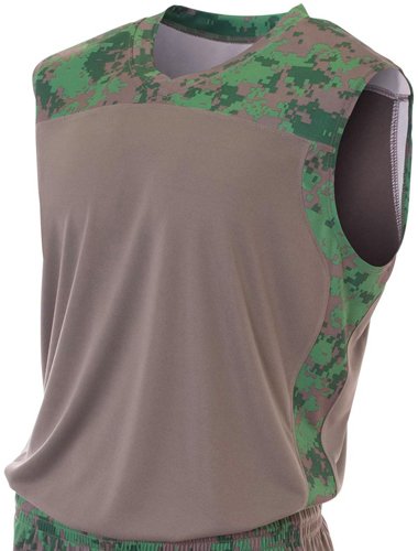 A4 N2345 Printed Camo Performance Muscle