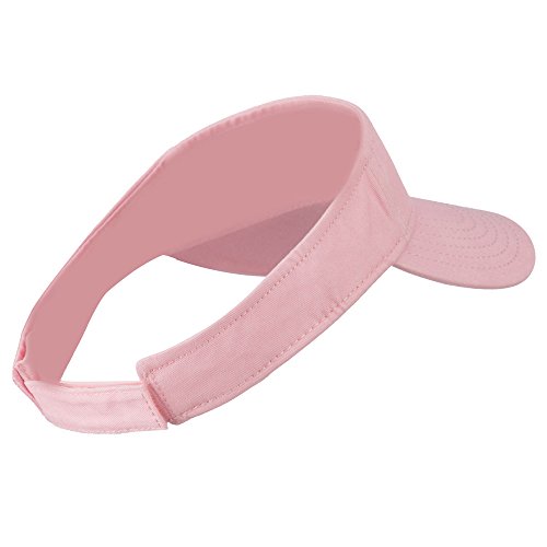 

Hot Pink Ribbon Breast Cancer Logo Embroidered Visor - Pink