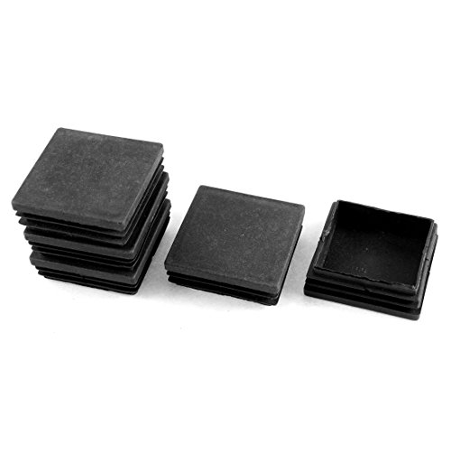 Plastic Square Blanking End Caps Tubing Tube Inserts 60mm x 60mm 5 Pcs