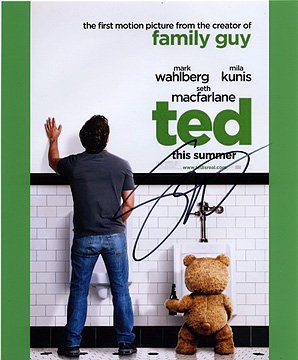 

SETH MACFARLANE (Ted) 8x10 Male Celebrity Photo Signed In-Person