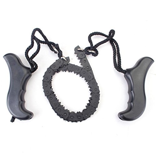 Flammi Folding Pocket Chain Saw for Camping Hiking Gardening Outdoor Survival Gear with Carry Pouch