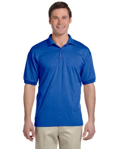 Gildan Men's Contoured Dryblend Preshrunk Polo Shirt, X-Large, Royal