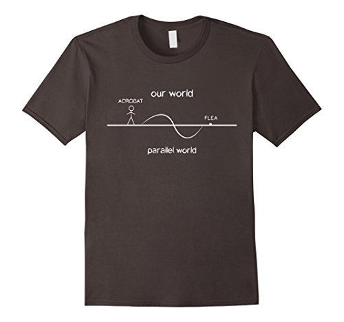 Men's Strange Acrobat and the Flea Thing | Upside Down Fan Shirt Large Asphalt