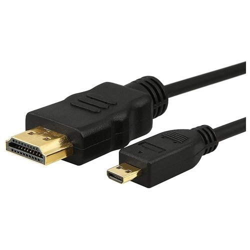 

Link Depot HDMI-3-MICRO Gold Plated 3-Feet HDMI to HDMI Micro High Speed HDMI Cable with Ethernet