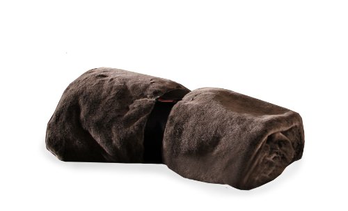 liberator decor series faux fur fascinator throe, grey