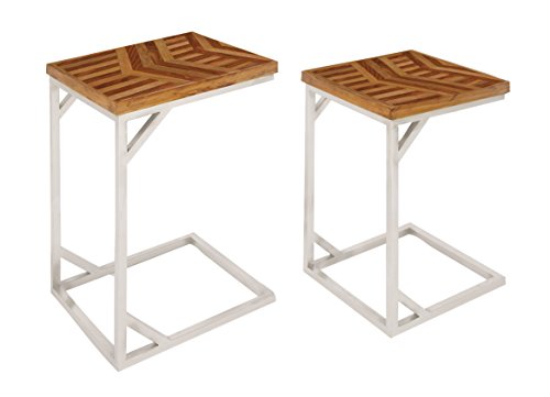 Algopix Similar Product 12 - Benzara Brown Finish Console Table Set