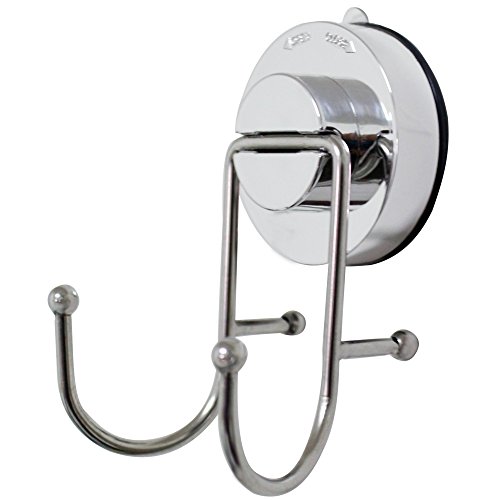 CoZroom Super Powerful Vacuum Suction Cup Hook Holder - Stainless Steel Hook for Bathroom & Kitchen