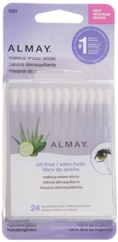 Almay Oil-Free Makeup Eraser Sticks, 24 Count