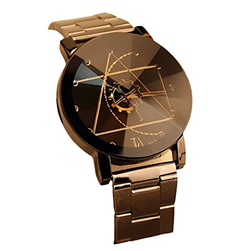 Creazy® Fashion Watch Stainless Steel Man Quartz Analog Wrist Watch