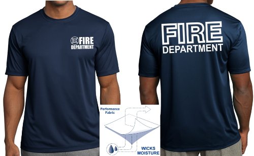 Fire Department Wicking Performance Duty T-shirt (Navy)