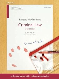Criminal Law Concentrate by Rebecca Huxley-Binns