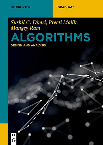 Algorithms: Design and Analysis (De Gruyter Textbook) by Sushil C. Dimri