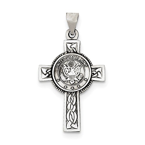 Algopix Similar Product 3 - US Army Sterling Silver Cross Pendant