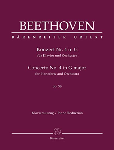 Beethoven Concerto no. 4 G major op. 58 for Pianoforte and Orchestra by Ludwig van Beethoven