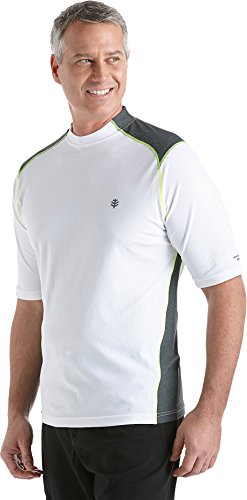 Coolibar UPF 50+ Men's Short Sleeve Rash Guard - Sun Protective