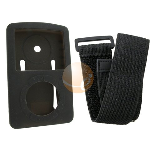 

Black Soft Skin Cover w/ Armband for SanDisk Sansa Fuze