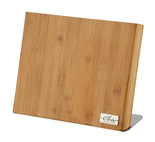 OLEIO Magnetisches Messerbrett - Messerblock aus Bambus (ohne Messer)