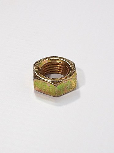 QSC 1/2-20LHJN, 1/2-20 Steel Left Hand Jam Nut, Gold Zinc Plated