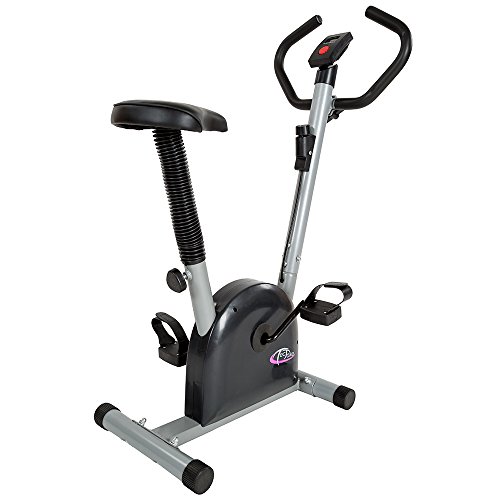 TecTake MAQUINA FITNESS BICICLETA ESTATICA + MONITOR