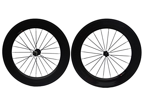 

Full Carbon Glossy Road Bike Bicycle Tubular Wheelsets 88mm Spoke HUB For Shimano 8/9/10/11S