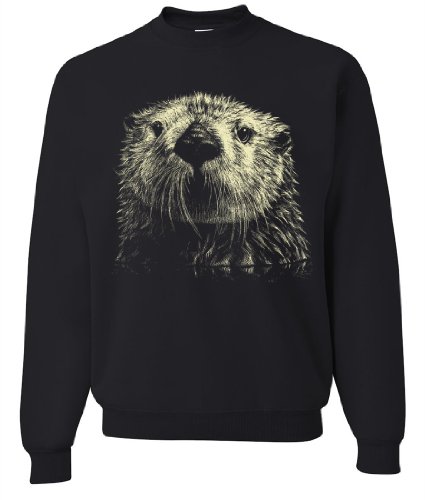 Giant Otter Face Asst Colors Crewneck Sweatshirt
