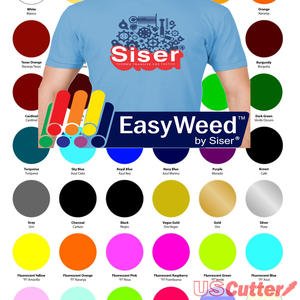 30 Sheets SISER EasyWeed Heat Transfer Vinyl Bundle, 15