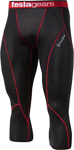 Tesla New Men's Cool Compression pants tights leggings capri sports Baselayer