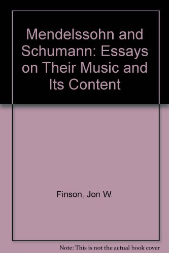 Mendelssohn-Schumann by Finson/Todd