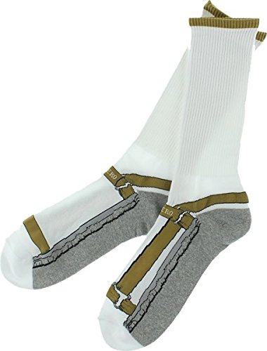 

Antihero I Hate Your Shoes Crew Socks White/Brown 1 Pair