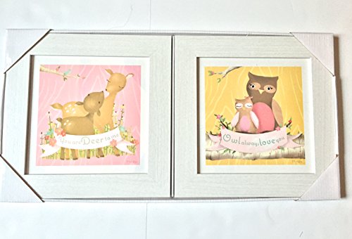 Algopix Similar Product 3 - Oopsy Daisy 2pc 10x10 Wall Art Owl