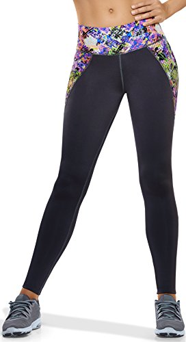 Haby Women's Sport Compression Leggings Gym Workout Running Abdominal Control
