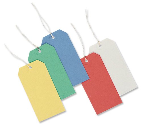 Algopix Similar Product 8 - Merit Strung Tags Bulk Boxes Red Pack
