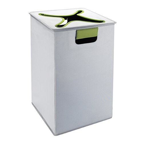 OXO Tot Flip-In Flex Lid Hamper- Gray/Green