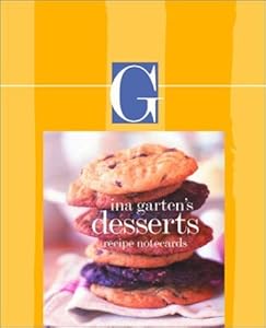 Barefoot Contessa Dessert Recipes Signature Vertical Note Cards (Potter Style)