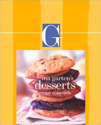 Barefoot Contessa Dessert Recipes Signature Vertical Note Cards (Potter Style)