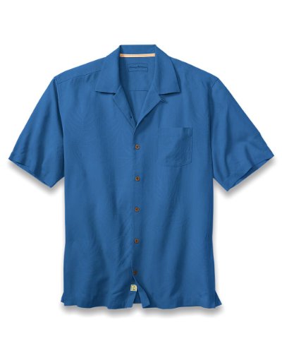 Tommy Bahama Woven Shirt Mens Medium Button-Front Silk