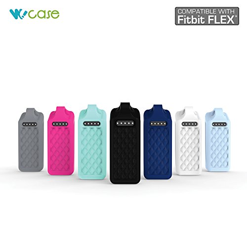 WoCase Pendant Necklace (Diamond Shape Quilted Style) for Fitbit Flex (Best Gift for Fitbit Flex User) Activity and Sleep Tracker Wristband Band Bracelet (One size, Fits Most Wrist)