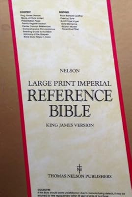 Holy Bible: King James Version Imperial Reference/Large Print/694